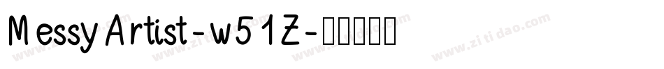 MessyArtist-w51Z字体转换