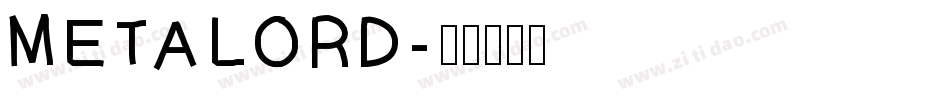 METALORD字体转换