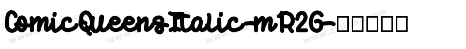 ComicQueensItalic-mR2G字体转换