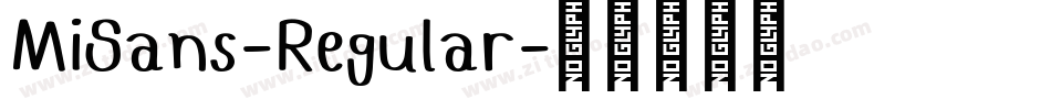 MiSans-Regular字体转换