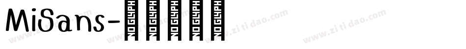 MiSans字体转换