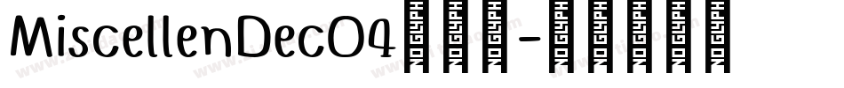 MiscellenDecO4转换器字体转换