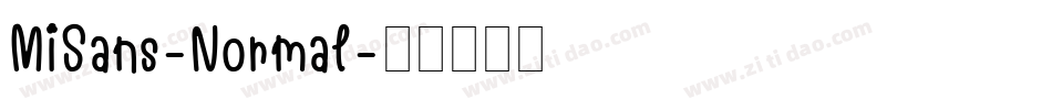 MiSans-Normal字体转换