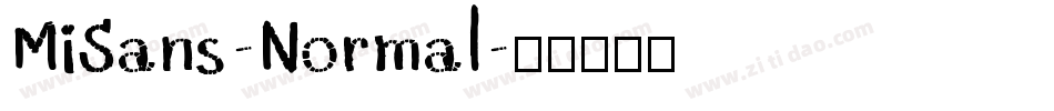 MiSans-Normal字体转换