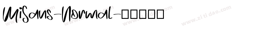 MiSans-Normal字体转换