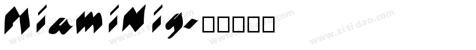 MiamiNig字体转换
