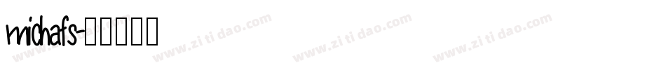 michafs字体转换