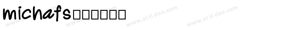 michafs字体转换