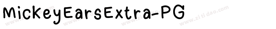 MickeyEarsExtra-PG5x字体转换