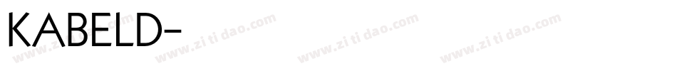 KABELD字体转换