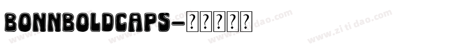 BonnBoldCaps字体转换