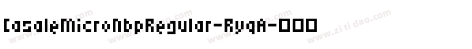 CasaleMicroNbpRegular-RyqA字体转换