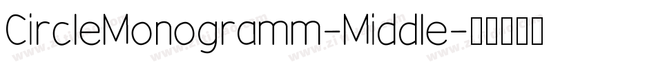CircleMonogramm-Middle字体转换