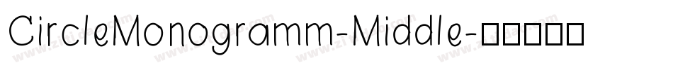 CircleMonogramm-Middle字体转换