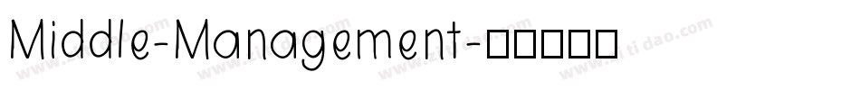 Middle-Management字体转换