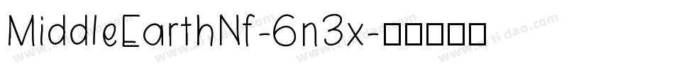 MiddleEarthNf-6n3x字体转换