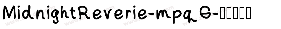 MidnightReverie-mpqG字体转换
