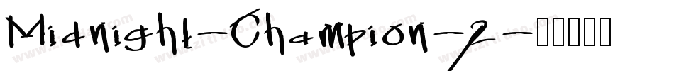 Midnight-Champion-2字体转换