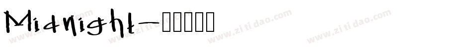 Midnight字体转换
