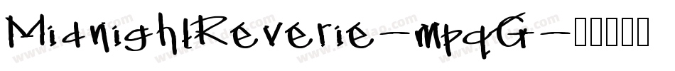 MidnightReverie-mpqG字体转换