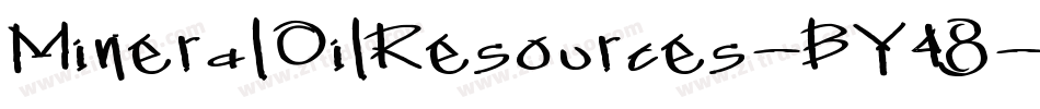 MineralOilResources-BY48字体转换