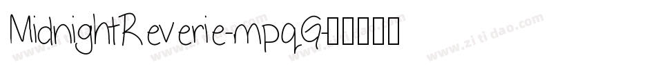 MidnightReverie-mpqG字体转换