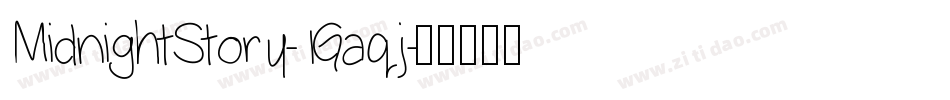 MidnightStory-1Gaqj字体转换