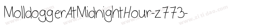 MolldoggerAtMidnightHour-z773字体转换