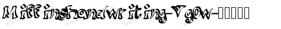 Miffinshandwriting-Vg0w字体转换