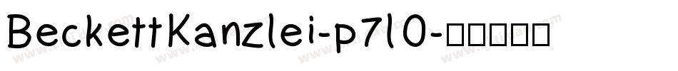 BeckettKanzlei-p7lO字体转换