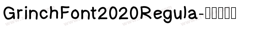 GrinchFont2020Regula字体转换