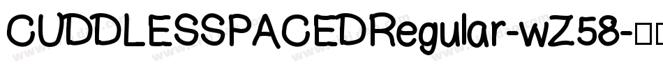 CUDDLESSPACEDRegular-wZ58字体转换
