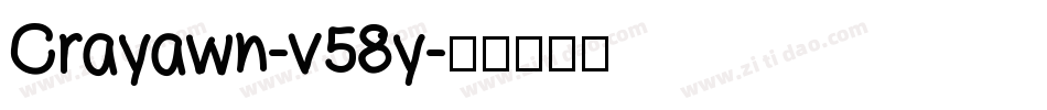 Crayawn-v58y字体转换