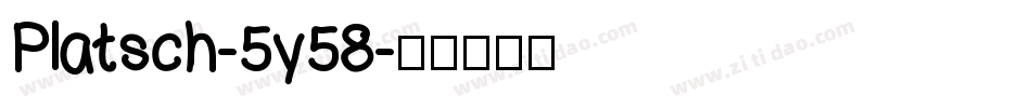 Platsch-5y58字体转换