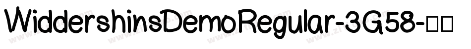 WiddershinsDemoRegular-3G58字体转换