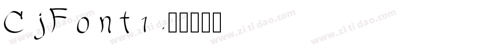 CjFont1字体转换