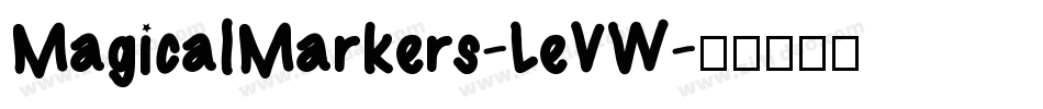 MagicalMarkers-LeVW字体转换