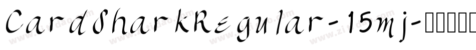 CardSharkRegular-15mj字体转换