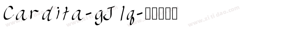 Cardita-gJlq字体转换