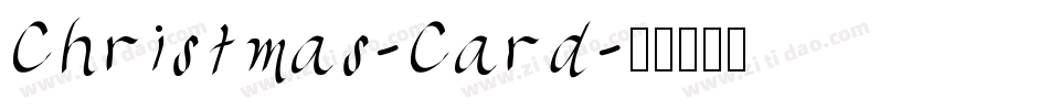 Christmas-Card字体转换