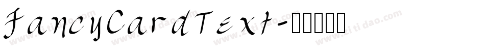 FancyCardText字体转换
