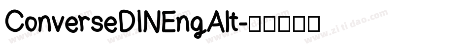 ConverseDINEngAlt字体转换
