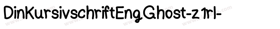 DinKursivschriftEngGhost-z1rl字体转换