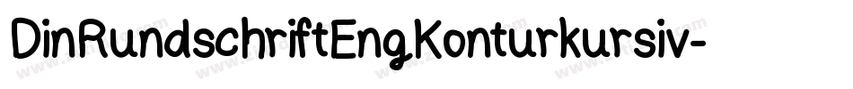 DinRundschriftEngKonturkursiv-Z8ez字体转换