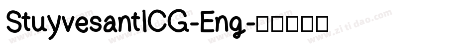 StuyvesantICG-Eng字体转换