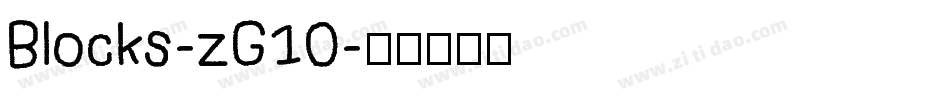 Blocks-zG10字体转换