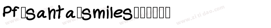 Pf_santa_smiles字体转换
