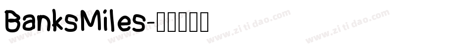 BanksMiles字体转换