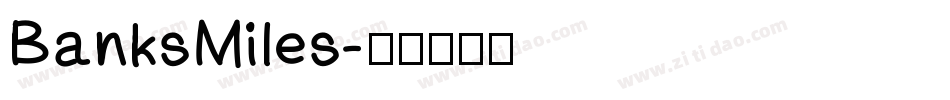 BanksMiles字体转换