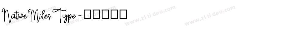 NativeMilesType字体转换
